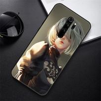Phone Case For Xiaomi Redmi Note 8 8T 10 9 9S 7 6 Pro xiaomi 9 9A 8 8A 7 6  Black Cover Funda Tpu Back Fashion NieR Automata 2B Redmi 9A gray
