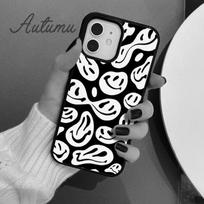Melted Smiles Phone Case for iPhone 11 12 13 14 Pro Max mini X XR XS SE 2020 5 6S 7 8 Plus Samsung Galaxy S21 S22 Cover shell iPhone 5 5s SE