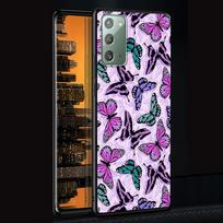 Butterfly Case for Samsung Galaxy Note 20 Ultra 10 Lite 9 8 A53 A52 A12 S22 S21 FE S20 Plus TPU Black Phone Cover Shell Animals Samsung Note 20