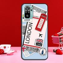 Įlaipinimo kortelė Niujorkas Kelionės bilietų dėklas Skirta Xiaomi Redmi Note 11 Pro Note 10 9 8 Pro 11S 9S 10S Dangtelis Skirta Redmi 10 9 9A 9C 9T Redmi Note 11 Pro black