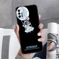 Cute Astronaut Case For Motorola G30 G60 G9 Play ONE Fusion G8 G50 E6s G82 Edge 20 Pro G Stylus 2021 Black Soft Phone Capas G Stylus 2021 black
