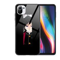 Kamado Nezuko Kimetsu No Yaiba Demon Slayer TPU Soft Tempered Glass Phone shell Case For xiaomi redmi 11 Lite pro Ultra 10T 10 9 xiaomi 11 ultra gray