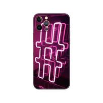 Neono rašto telefono dėklas iPhone 5 5s 2020se 6 6s 7 8 plus x 10 XR XS 11 12 13 mini pro MAX juodas TPU galinis dangtelis iphone 5 5S SE 2016