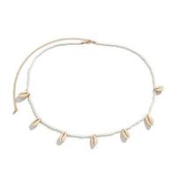 Waist Chain Anti-break Retro Vintage Single Loop Rice Bead Woven Shell Waist Chain for