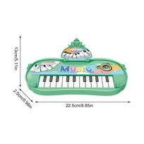 Vaikiški žaislai 13 klavišų nešiojamas muzikos pianinas klaviatūra elektroninis muzikos instrumentas žaislai daugiafunkcis mokomasis dovana vaikams CHINA blue