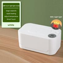 LED Display Baby Wipe Warmer Heater Wet Towel Dispenser Portable USB Charge Baby Wipe Warmer Napkin Heating Box Home/Car Use beige