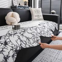 Special-Shaped Sofa Cushion Summer Non-Slip Cool Pad Light Luxury High-Grade Irregular Summer Mat Cushion Cloth 90-90 gray