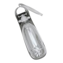 Portable Dog Water Bottle For Small Large Dogs Foldable Lightweight Drinking Bowl Outdoor Travel Walking Running Puppy Supplies 550ml pilka spalva