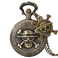 Pffee Vintage Steampunk Skeleton Pocket Watch Skull Man Clock Reloj Antique Quartz Timepiece Anime Gift for Children gray