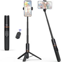 VRIG TP-19 Extendable Selfie Stick Tripod for Phone Max. Length 59.5cm/23.4in with Remote Shutter juoda