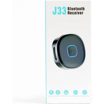 Mini Bluetooth Adapter Car, Wireless Bluetooth 5.0 Receiver for Home Stereo/Wired Headphones, Hands-Free Calls, Dual Connection, 16 Hours Playtime 5.8*3.4*1.2cm juoda/sidabras
