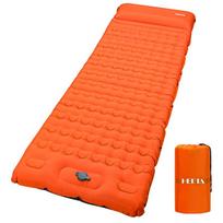Super Quality Widened Dark Green Self Inflating Pad Sleeping Mat Outdoor Camping Mat oranžinė