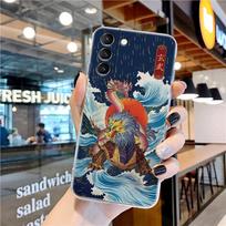 Piešinys Drakonas Tigras Paukščiai Anime Skaidrus Dėklas Samsung Galaxy S21 S20 FE S22 Ultra S10e S10 S9 Plus 5G Minkštas Telefono Dėklas Coque Samsung S9 gray