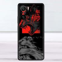 Dėklas, skirtas Xiaomi Redmi Note 11 9S 10 9 8 7 9A 9C 9i K40 8T 10C 9T K50 silikoninis telefono apvalkalas Lion Wolf Redmi K50 Gaming gray