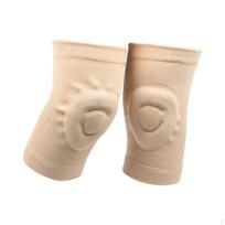 1 Pair Knee Brace Joint Pad Protector Workout Sleeve for Exercise M beige