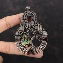 Tree Of Life Copper Ruby Zoisite Pendant Copper Wire Wrapped Pendant Gemstone Pendant Handmade Copper Pendant Gift For Him Brand New Jewelry