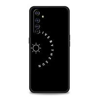 Couple Black and White Love Sun Moon For Realme GT Neo 2 3T Case For Realme 11 10 9 8 5G 7 6 GT2 Pro Plus C21 C11 C25 C35 Cover 10 Pro Plus black