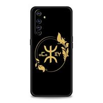 Phone Case For Realme 12 11 10 9 8 5G 7 6 GT5 GT3 GT2 Pro Plus C21 C11 C25 C35 For GT Neo 2 3 3T 5 Cover Amazigh Berber Flag Realme GT5 black