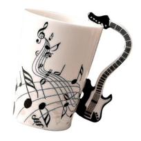 Keraminis puodelis Kavos puodelis Instrumentinis puodelis Kūrybinė dovana 1pcs balta