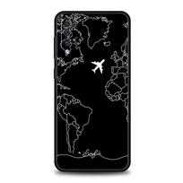 Planes World Map Travel Case For Samsung A15 A13 A51 A71 A41 A31 A21S A03S A05 A12 A32 A52 A22 A23 A25 A33 A53 A73 5G Cover Samsung A52