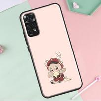 Qiqi Klee Genshin Impact Redmi Note 12 Pro Plus dangtelis, skirtas Redmi Note 10 8 9 11 Pro 12S 11S 10S 9S 9C 10C 12C dėklas Redmi Note 12 5G gray