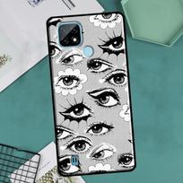 Eye Illustration For OnePlus 10 9 Pro 8T 9R 10R Nord2 Case For Realme 8 Pro 9 GT Neo 3 2 Master 8i 9i Cover Realme GT(Neo) black
