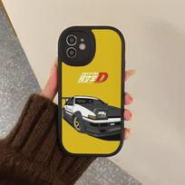 Anime Initial D AE86 galinio žibinto telefono dėklas Kietas odinis, skirtas iPhone 14 13 12 Mini 11 14 Pro Max Xs X Xr 7 8 Plus 6 6s iphone 8 plus