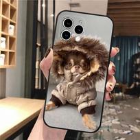 Čihuahua Šuniukas Šuo Telefono Dėklas Skirtas iphone 15 14 Pro Max 13 12 11 Pro Max XSMax XR 12 13 mini 14 Plus Korpusas iPhone 11Pro