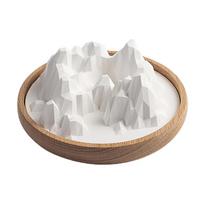 367A Mountain Shape Diatomite Fragrances Diffuser Desk Bathroom Counter Table Ornament for Home Festive Ornament New Year white
