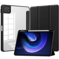 For Xiaomi Redmi Pad SE 11 Inch 2023 10 6\  2022 Case Magnet Tablet Stand Cover For Xiaomi Mi Pad 6 5 Pro 11\  Pencil Holder Cases RedMi Pad Pro 12.1 juoda