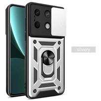 Šarvų dėklas, skirtas Xiaomi Poco F6 X6 M6 Pro M5 F5 X5 GT C65 C40 4G 5G dangtelio objektyvo apsauga su žiediniu magnetiniu laikikliu Coque Fundas Poco M6 4G rožinio aukso spalvos