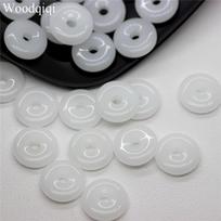 Necklace 20pcs/Lot Glass Beads Jewelry Accessories Abacus Shape Big Hole For Jewelry Making Spacer Beads Popular Loose High Quality  Handmade 10mm balta