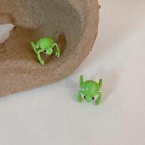 1Pair Creative Cute Frog Ear Clip Funny Animal Earrings For Women Girls  No Piercing Earrings Fun Friendship Jewelry Gift onesize