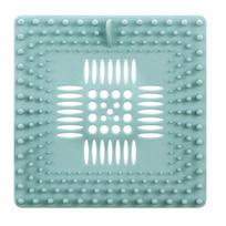 Silicone Shower Drain Cover Hair Catcher Protector for Regular Drains Easy to Clean Drain Protector Fits Most US Standard Floor Drains in Showers mėlyna