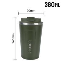 Coffee Mug Leak_Proof Travel Thermo Cup 380/510ML Double Stainless Steel Thermo Cafe Car Thermos Mug for Tea Water Coffee 301-400ml