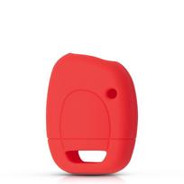 Rubber Silicone Key Case for Renault Clio Kangoo Master Twingo Vauxhall Movano Keyless Car Fob Protective Skin Cover raudona