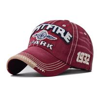 Cotton new SPARK large letter embroidered baseball cap scrub outdoor sun hat Adjustable