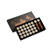 Abėcėlės vaško antspaudo rinkinys sandarinimui 26 raidžių dovanų dėžutės rinkinys kvietimams Regular 2.5cm