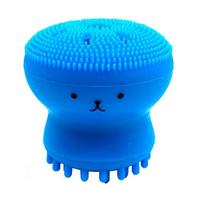 Octopus Shape Silicone Face Cleansing Brush Face Washing Product Pore Cleaner Exfoliator Face Brush Washing face Brush Skin Care blue