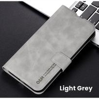 Luxury Leather Magnetic Flip Case for Huawei Pura 70 Pro P70 Ultra Protective Cover Stand Phone Holder Shockproof Cover Huawei Pura 70 Ultra šviesiai pilka spalva