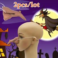 2pcs/lot Halloween Funny Wicked Witch Nose  Halloween Costume Decoration Gift Supplies 1pcs