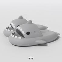 fashion Comwarm Shark Slippers For Women Outdoor Lightweight Beach Slides Thick Bottom Non-Slip Home Sandals Female Bathroom Flip Flops 36-37(22.5-23cm)