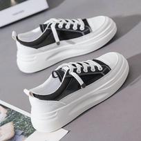 Easy Wear Tide Shoes Women's Shoes New Platform Versatile Student Spring Board Shoes Women's White Shoes Sports Ins Fashion 40
