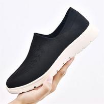Moteriški vyriški „Slip On Loafer“ tinkliniai kvėpuojantys treniruokliai Patogūs laisvalaikio vaikščiojimo batai Lengvi neslystantys žygio batai 37 juoda