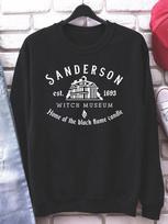 Sanderson Witch Museum Sweatshirt Halloween Sanderson Sister Hoodie Unisex Sweatshirts Black Flame Candle Sweatshirt Pullovers S juoda