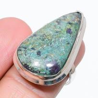 Ruby Fuchsite Lab-Created Handmade 925 Sterling Silver Gift Ring Size 10 Q3H57