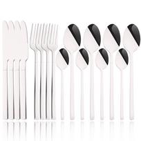 Blue Gold Dinnerware Set 16Pcs Dinner Knife Fork Tea Spoon Cutlery Set Stainless Steel Tableware Western Home Kitchen Flatware sidabras