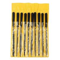 Luthier Needle File Kit Guitar Grinding Maintenance File Guitar Nut Slot Fret Dressing Files Guitar Repair Luthier Tool black