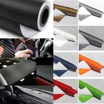 Automobilio stilius 3D anglies pluošto vinilo plėvelė labai blizgi apvyniojama motociklo automobilio vandeniui atsparių lipdukų aksesuaras 127x50cm oranžinė