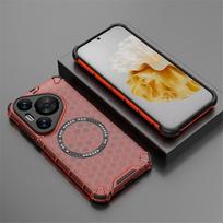 For Magsafe Magnetic Full Cover for Huawei Pura 70 Ultra 70 Pro Plus Shockproof Transparent Tpu Silicone Protection Case for Pura 70pro+ pura 70 ultra raudona